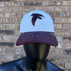 New Era 39 Thirty Alanta Falcons NFL Hat Mens Size L / XL Cap White Red Football